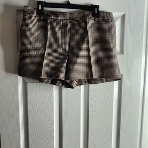 H&M Black and Brown Plaid Garment